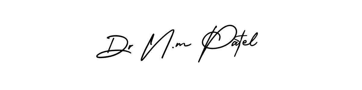 Make a beautiful signature design for name Dr N.m Patel. Use this online signature maker to create a handwritten signature for free. Dr N.m Patel signature style 3 images and pictures png