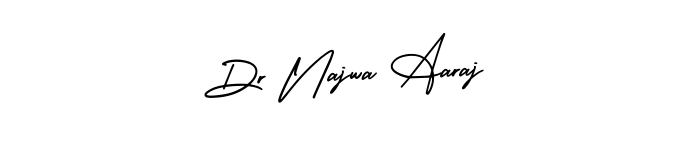 Similarly AmerikaSignatureDemo-Regular is the best handwritten signature design. Signature creator online .You can use it as an online autograph creator for name Dr Najwa Aaraj. Dr Najwa Aaraj signature style 3 images and pictures png