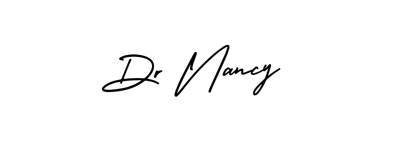 Create a beautiful signature design for name Dr Nancy. With this signature (AmerikaSignatureDemo-Regular) fonts, you can make a handwritten signature for free. Dr Nancy signature style 3 images and pictures png