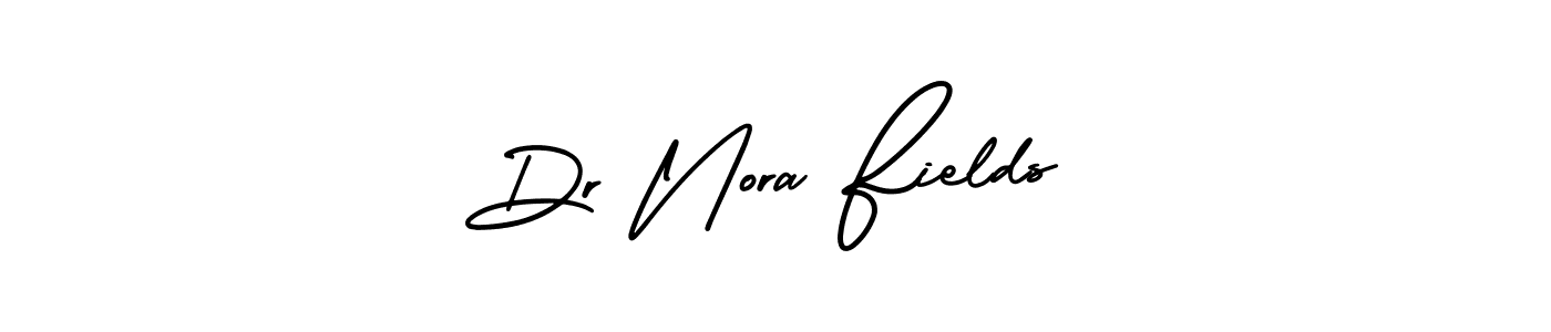 Create a beautiful signature design for name Dr Nora Fields. With this signature (AmerikaSignatureDemo-Regular) fonts, you can make a handwritten signature for free. Dr Nora Fields signature style 3 images and pictures png