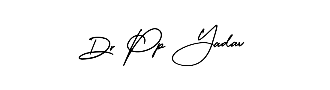 Make a beautiful signature design for name Dr Pp Yadav. With this signature (AmerikaSignatureDemo-Regular) style, you can create a handwritten signature for free. Dr Pp Yadav signature style 3 images and pictures png