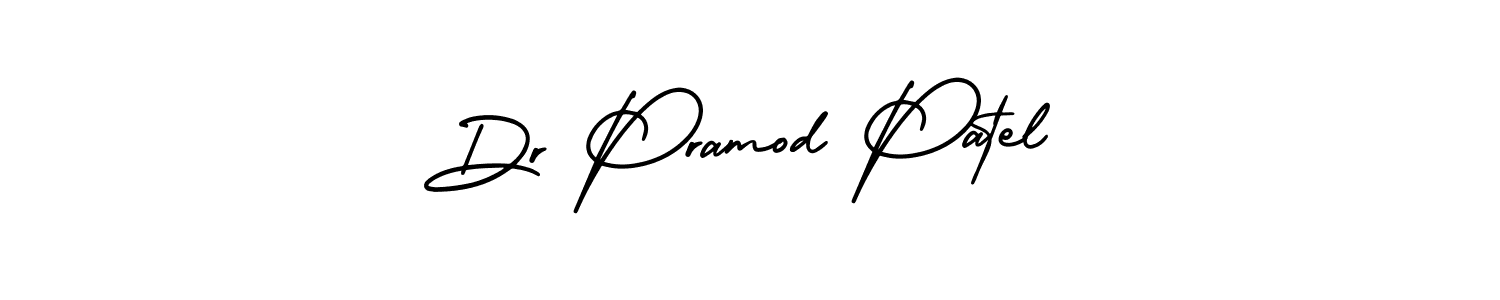 Design your own signature with our free online signature maker. With this signature software, you can create a handwritten (AmerikaSignatureDemo-Regular) signature for name Dr Pramod Patel. Dr Pramod Patel signature style 3 images and pictures png