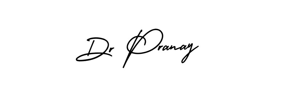 Make a beautiful signature design for name Dr Pranay. With this signature (AmerikaSignatureDemo-Regular) style, you can create a handwritten signature for free. Dr Pranay signature style 3 images and pictures png