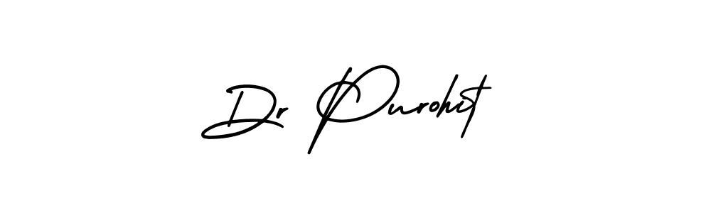 Make a beautiful signature design for name Dr Purohit. With this signature (AmerikaSignatureDemo-Regular) style, you can create a handwritten signature for free. Dr Purohit signature style 3 images and pictures png