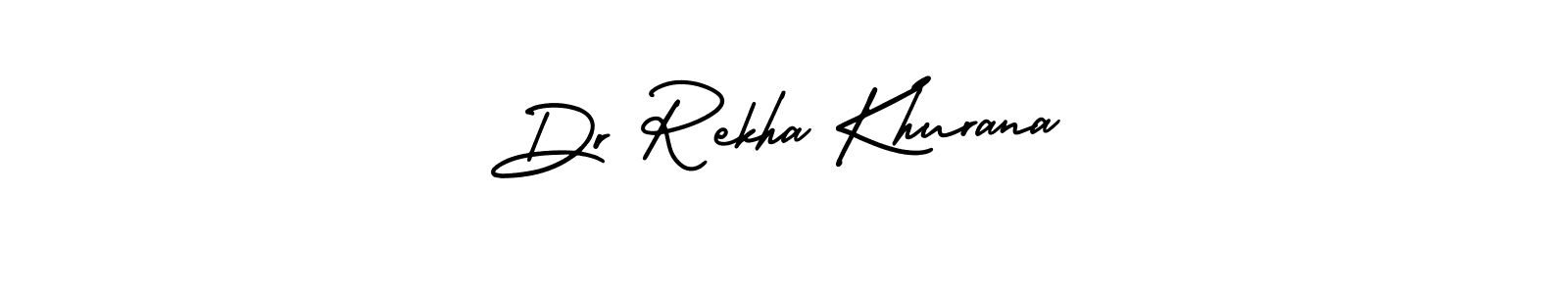 Design your own signature with our free online signature maker. With this signature software, you can create a handwritten (AmerikaSignatureDemo-Regular) signature for name Dr Rekha Khurana. Dr Rekha Khurana signature style 3 images and pictures png