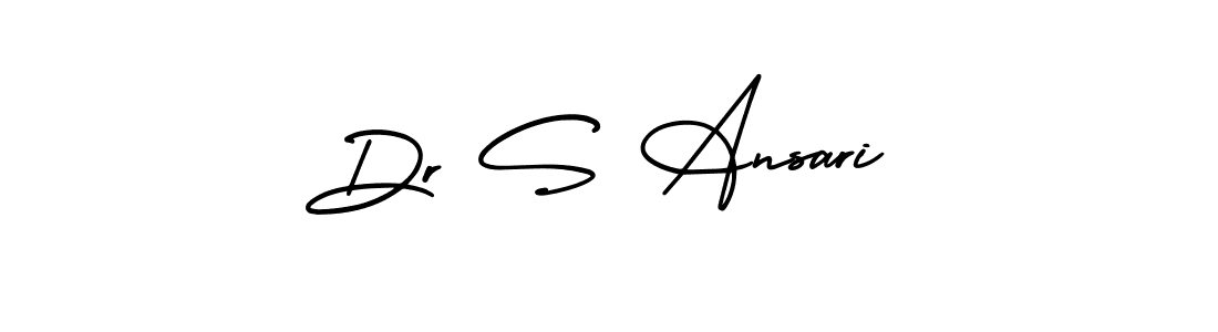 if you are searching for the best signature style for your name Dr S Ansari. so please give up your signature search. here we have designed multiple signature styles  using AmerikaSignatureDemo-Regular. Dr S Ansari signature style 3 images and pictures png