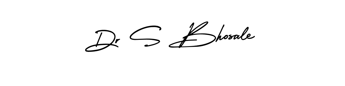 Dr S Bhosale stylish signature style. Best Handwritten Sign (AmerikaSignatureDemo-Regular) for my name. Handwritten Signature Collection Ideas for my name Dr S Bhosale. Dr S Bhosale signature style 3 images and pictures png