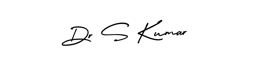 How to make Dr S Kumar name signature. Use AmerikaSignatureDemo-Regular style for creating short signs online. This is the latest handwritten sign. Dr S Kumar signature style 3 images and pictures png