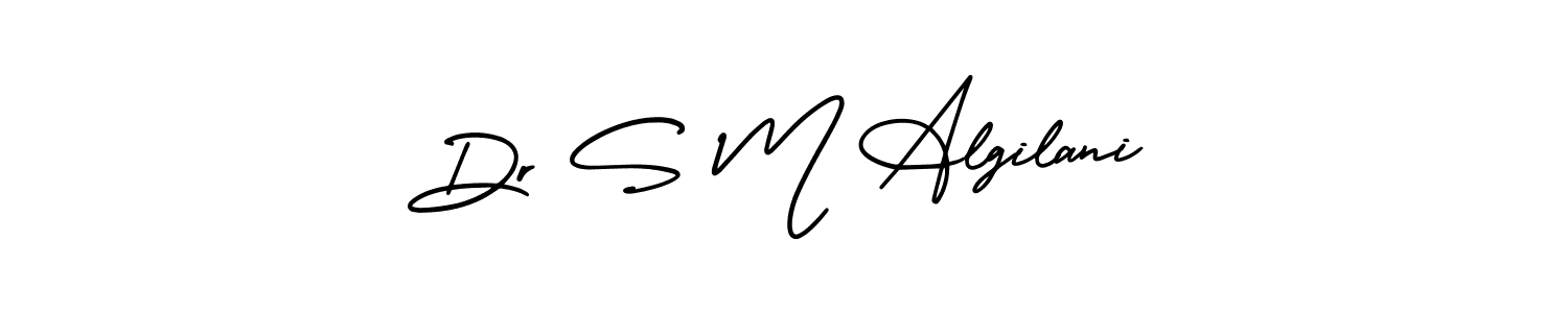 Also You can easily find your signature by using the search form. We will create Dr S M Algilani name handwritten signature images for you free of cost using AmerikaSignatureDemo-Regular sign style. Dr S M Algilani signature style 3 images and pictures png