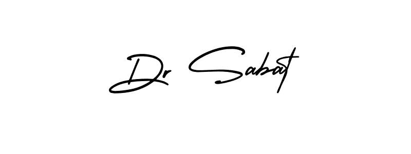 How to make Dr Sabat name signature. Use AmerikaSignatureDemo-Regular style for creating short signs online. This is the latest handwritten sign. Dr Sabat signature style 3 images and pictures png