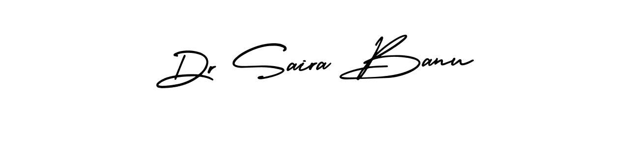How to make Dr Saira Banu signature? AmerikaSignatureDemo-Regular is a professional autograph style. Create handwritten signature for Dr Saira Banu name. Dr Saira Banu signature style 3 images and pictures png