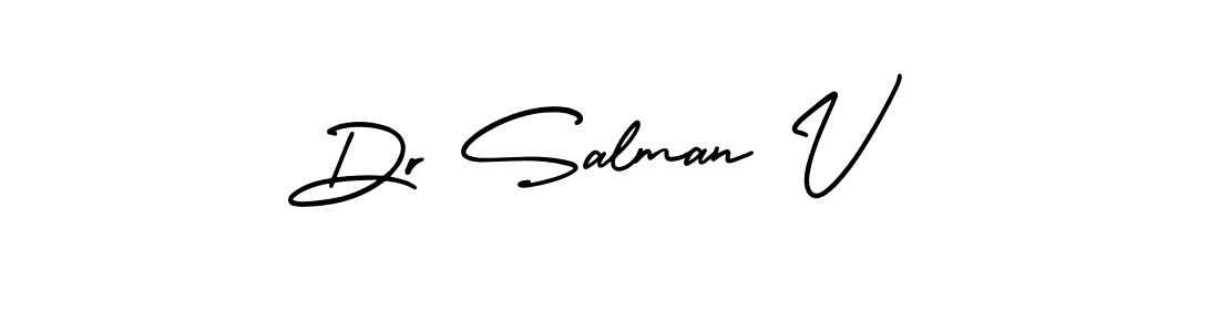 It looks lik you need a new signature style for name Dr Salman V. Design unique handwritten (AmerikaSignatureDemo-Regular) signature with our free signature maker in just a few clicks. Dr Salman V signature style 3 images and pictures png