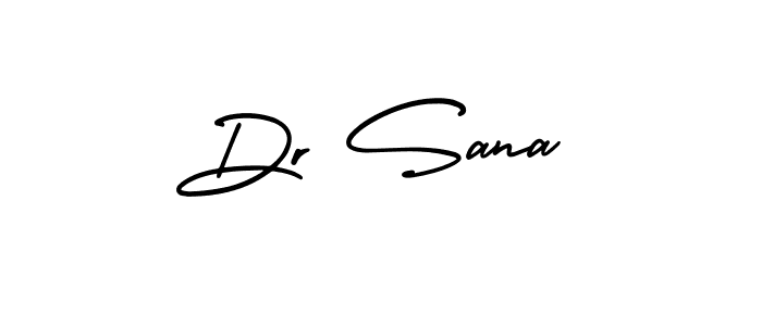 The best way (AmerikaSignatureDemo-Regular) to make a short signature is to pick only two or three words in your name. The name Dr Sana include a total of six letters. For converting this name. Dr Sana signature style 3 images and pictures png