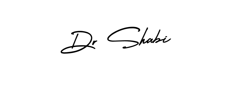 This is the best signature style for the Dr Shabi name. Also you like these signature font (AmerikaSignatureDemo-Regular). Mix name signature. Dr Shabi signature style 3 images and pictures png