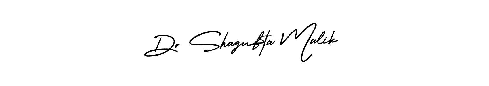 Design your own signature with our free online signature maker. With this signature software, you can create a handwritten (AmerikaSignatureDemo-Regular) signature for name Dr Shagufta Malik. Dr Shagufta Malik signature style 3 images and pictures png