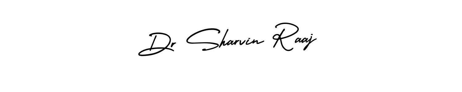 How to make Dr Sharvin Raaj name signature. Use AmerikaSignatureDemo-Regular style for creating short signs online. This is the latest handwritten sign. Dr Sharvin Raaj signature style 3 images and pictures png