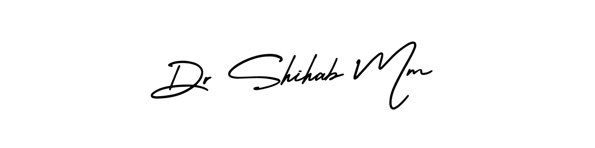 Make a beautiful signature design for name Dr Shihab Mm. With this signature (AmerikaSignatureDemo-Regular) style, you can create a handwritten signature for free. Dr Shihab Mm signature style 3 images and pictures png