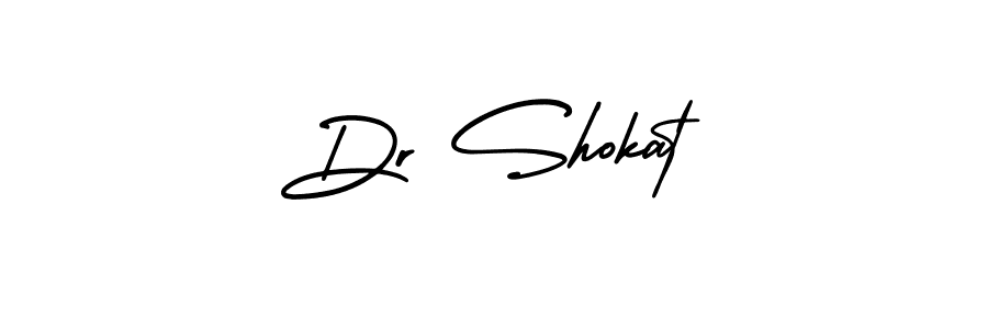 How to make Dr Shokat signature? AmerikaSignatureDemo-Regular is a professional autograph style. Create handwritten signature for Dr Shokat name. Dr Shokat signature style 3 images and pictures png
