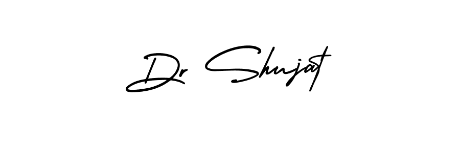The best way (AmerikaSignatureDemo-Regular) to make a short signature is to pick only two or three words in your name. The name Dr Shujat include a total of six letters. For converting this name. Dr Shujat signature style 3 images and pictures png