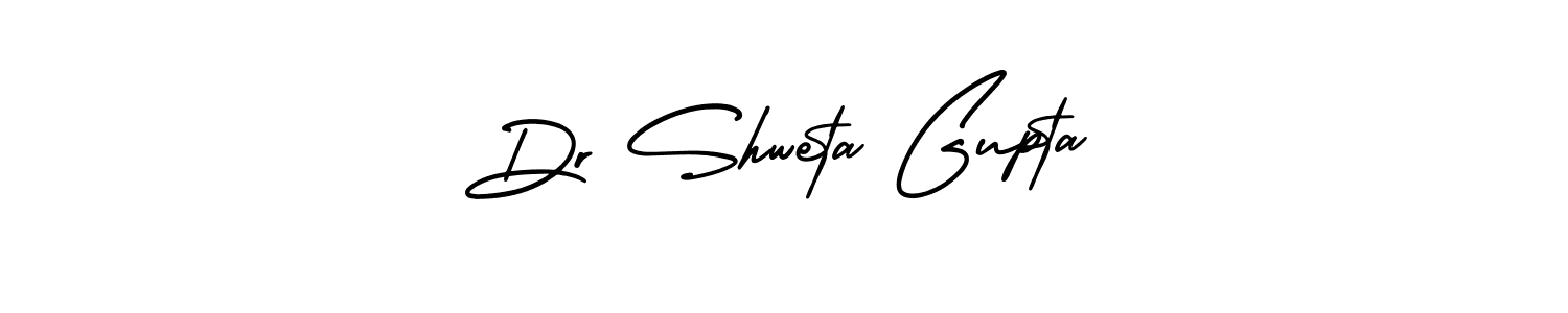 Use a signature maker to create a handwritten signature online. With this signature software, you can design (AmerikaSignatureDemo-Regular) your own signature for name Dr Shweta Gupta. Dr Shweta Gupta signature style 3 images and pictures png
