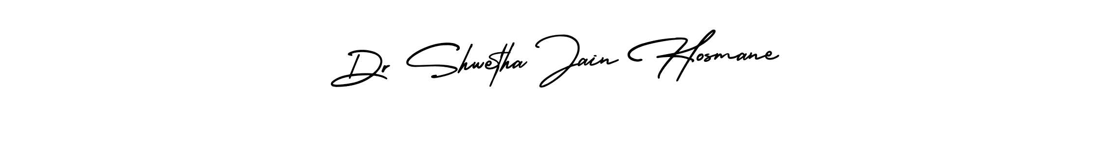Make a beautiful signature design for name Dr Shwetha Jain Hosmane. With this signature (AmerikaSignatureDemo-Regular) style, you can create a handwritten signature for free. Dr Shwetha Jain Hosmane signature style 3 images and pictures png