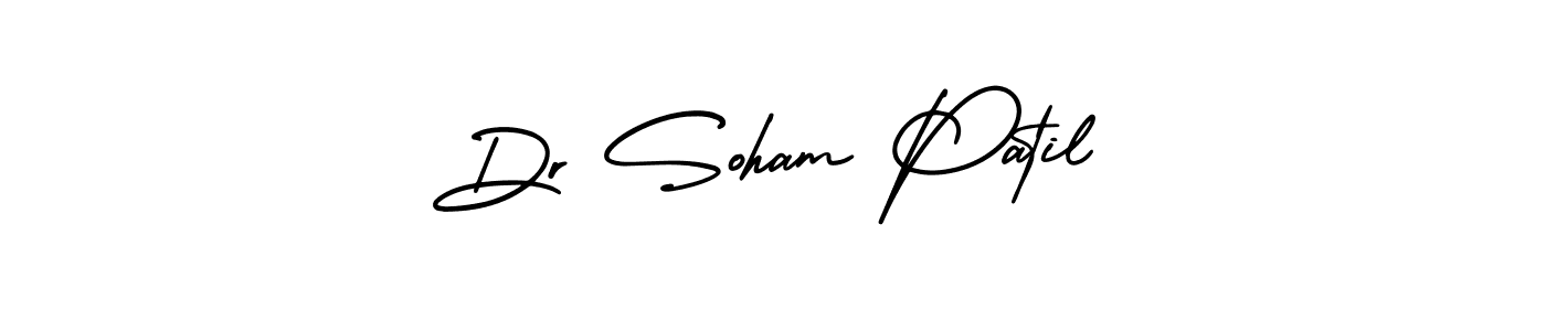 The best way (AmerikaSignatureDemo-Regular) to make a short signature is to pick only two or three words in your name. The name Dr Soham Patil include a total of six letters. For converting this name. Dr Soham Patil signature style 3 images and pictures png