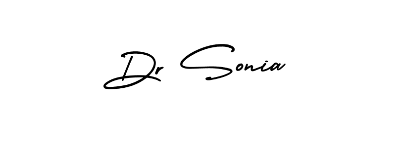 Also You can easily find your signature by using the search form. We will create Dr Sonia name handwritten signature images for you free of cost using AmerikaSignatureDemo-Regular sign style. Dr Sonia signature style 3 images and pictures png