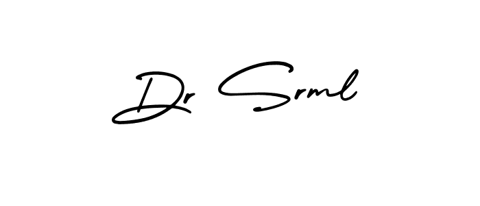 Use a signature maker to create a handwritten signature online. With this signature software, you can design (AmerikaSignatureDemo-Regular) your own signature for name Dr Srml. Dr Srml signature style 3 images and pictures png