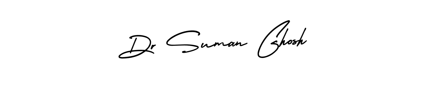 Use a signature maker to create a handwritten signature online. With this signature software, you can design (AmerikaSignatureDemo-Regular) your own signature for name Dr Suman Ghosh. Dr Suman Ghosh signature style 3 images and pictures png