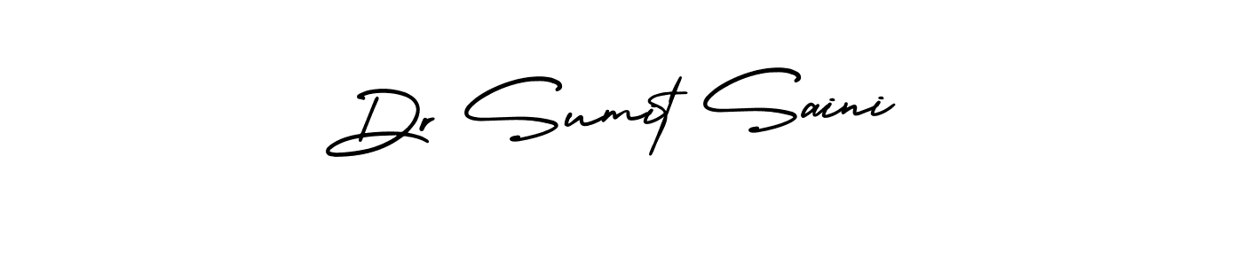 Dr Sumit Saini stylish signature style. Best Handwritten Sign (AmerikaSignatureDemo-Regular) for my name. Handwritten Signature Collection Ideas for my name Dr Sumit Saini. Dr Sumit Saini signature style 3 images and pictures png