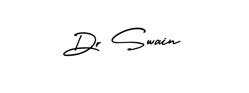 Make a beautiful signature design for name Dr Swain. With this signature (AmerikaSignatureDemo-Regular) style, you can create a handwritten signature for free. Dr Swain signature style 3 images and pictures png