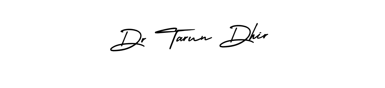 Use a signature maker to create a handwritten signature online. With this signature software, you can design (AmerikaSignatureDemo-Regular) your own signature for name Dr Tarun Dhir. Dr Tarun Dhir signature style 3 images and pictures png