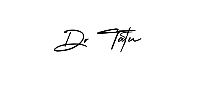 Similarly AmerikaSignatureDemo-Regular is the best handwritten signature design. Signature creator online .You can use it as an online autograph creator for name Dr Tatu. Dr Tatu signature style 3 images and pictures png