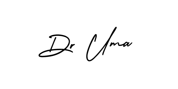 Also we have Dr Uma name is the best signature style. Create professional handwritten signature collection using AmerikaSignatureDemo-Regular autograph style. Dr Uma signature style 3 images and pictures png