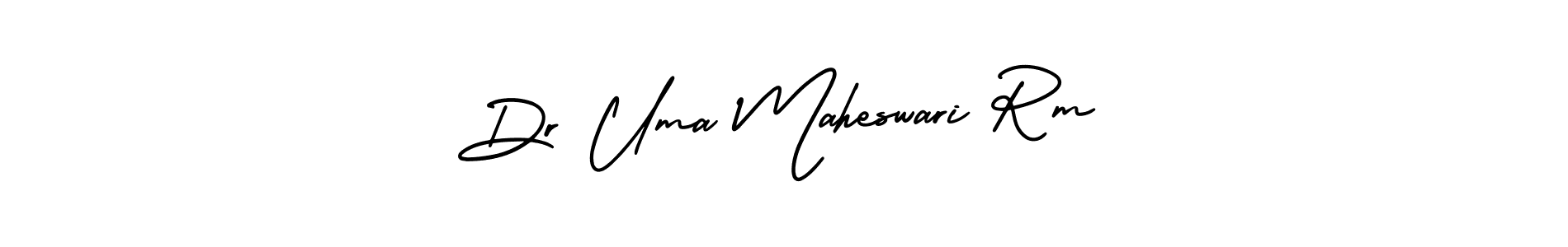 The best way (AmerikaSignatureDemo-Regular) to make a short signature is to pick only two or three words in your name. The name Dr Uma Maheswari Rm include a total of six letters. For converting this name. Dr Uma Maheswari Rm signature style 3 images and pictures png
