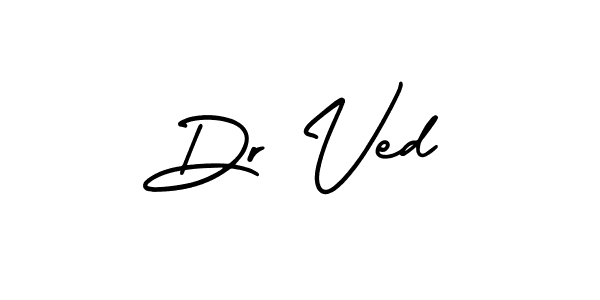 Also You can easily find your signature by using the search form. We will create Dr Ved name handwritten signature images for you free of cost using AmerikaSignatureDemo-Regular sign style. Dr Ved signature style 3 images and pictures png