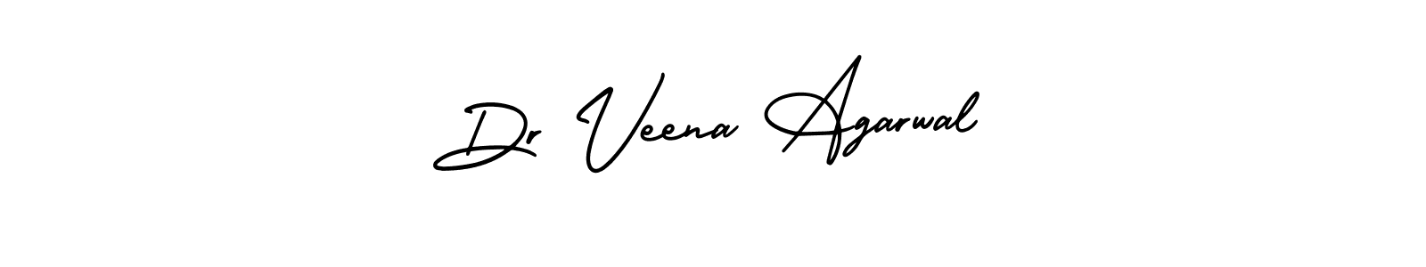 You should practise on your own different ways (AmerikaSignatureDemo-Regular) to write your name (Dr Veena Agarwal) in signature. don't let someone else do it for you. Dr Veena Agarwal signature style 3 images and pictures png