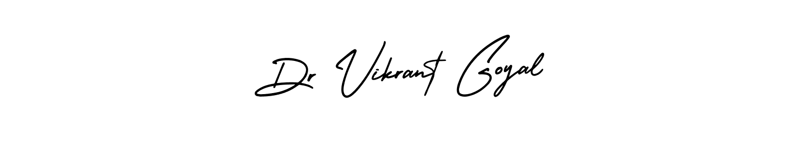 How to make Dr Vikrant Goyal signature? AmerikaSignatureDemo-Regular is a professional autograph style. Create handwritten signature for Dr Vikrant Goyal name. Dr Vikrant Goyal signature style 3 images and pictures png