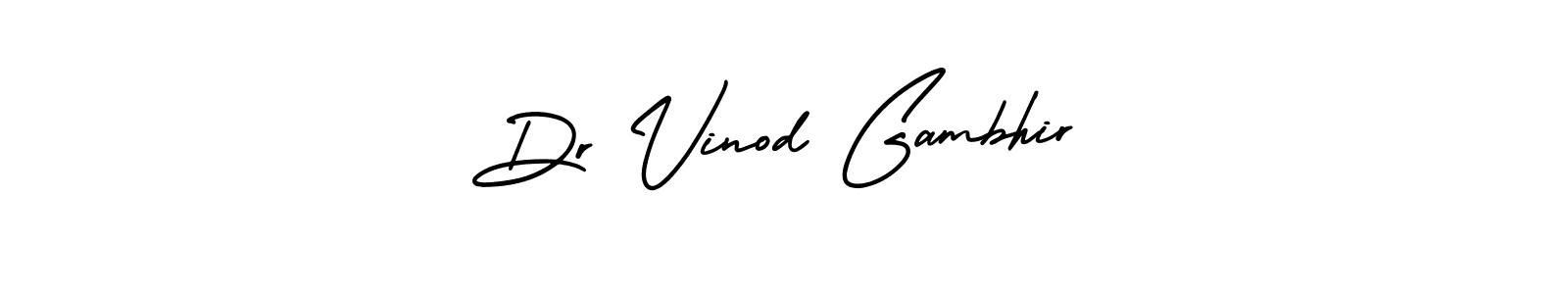 You can use this online signature creator to create a handwritten signature for the name Dr Vinod Gambhir. This is the best online autograph maker. Dr Vinod Gambhir signature style 3 images and pictures png