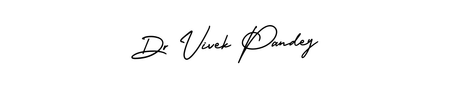 Use a signature maker to create a handwritten signature online. With this signature software, you can design (AmerikaSignatureDemo-Regular) your own signature for name Dr Vivek Pandey. Dr Vivek Pandey signature style 3 images and pictures png