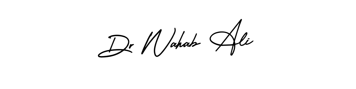 Design your own signature with our free online signature maker. With this signature software, you can create a handwritten (AmerikaSignatureDemo-Regular) signature for name Dr Wahab Ali. Dr Wahab Ali signature style 3 images and pictures png