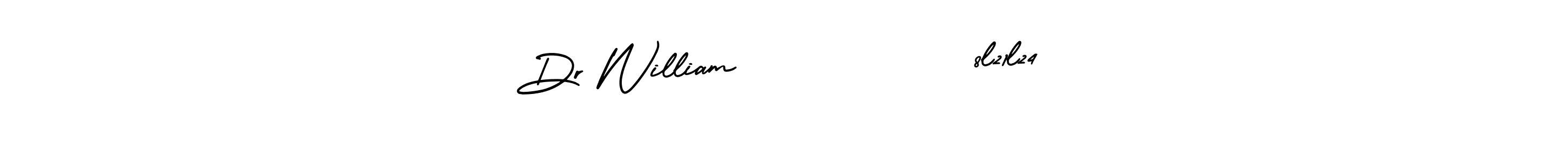 Design your own signature with our free online signature maker. With this signature software, you can create a handwritten (AmerikaSignatureDemo-Regular) signature for name Dr William            8l21l24. Dr William            8l21l24 signature style 3 images and pictures png