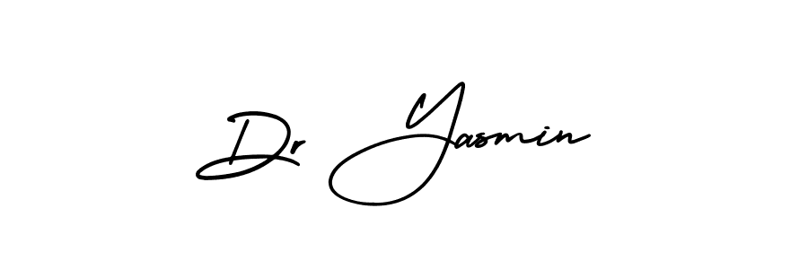 Create a beautiful signature design for name Dr Yasmin. With this signature (AmerikaSignatureDemo-Regular) fonts, you can make a handwritten signature for free. Dr Yasmin signature style 3 images and pictures png
