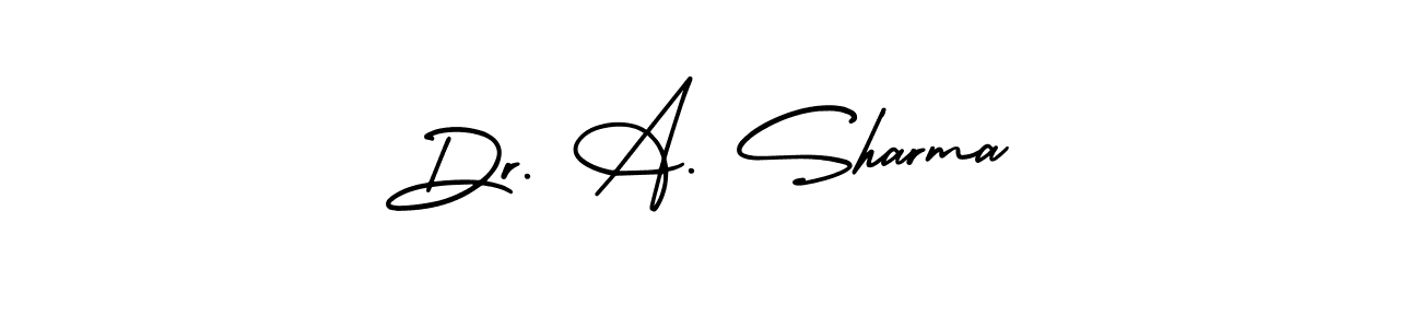 It looks lik you need a new signature style for name Dr. A. Sharma. Design unique handwritten (AmerikaSignatureDemo-Regular) signature with our free signature maker in just a few clicks. Dr. A. Sharma signature style 3 images and pictures png