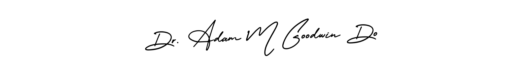 The best way (AmerikaSignatureDemo-Regular) to make a short signature is to pick only two or three words in your name. The name Dr. Adam M Goodwin Do include a total of six letters. For converting this name. Dr. Adam M Goodwin Do signature style 3 images and pictures png