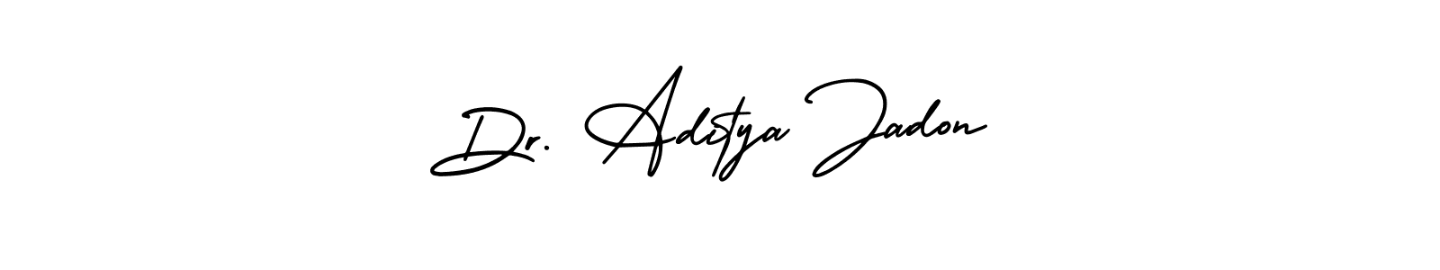 Design your own signature with our free online signature maker. With this signature software, you can create a handwritten (AmerikaSignatureDemo-Regular) signature for name Dr. Aditya Jadon. Dr. Aditya Jadon signature style 3 images and pictures png