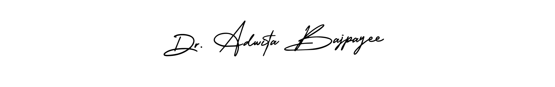 How to make Dr. Adwita Bajpayee signature? AmerikaSignatureDemo-Regular is a professional autograph style. Create handwritten signature for Dr. Adwita Bajpayee name. Dr. Adwita Bajpayee signature style 3 images and pictures png