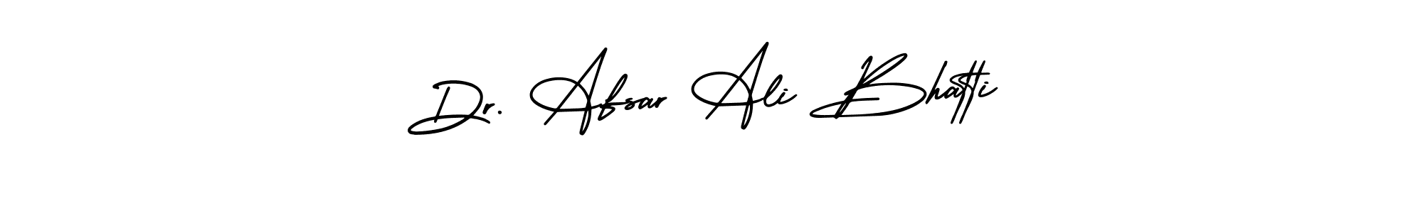 Similarly AmerikaSignatureDemo-Regular is the best handwritten signature design. Signature creator online .You can use it as an online autograph creator for name Dr. Afsar Ali Bhatti. Dr. Afsar Ali Bhatti signature style 3 images and pictures png