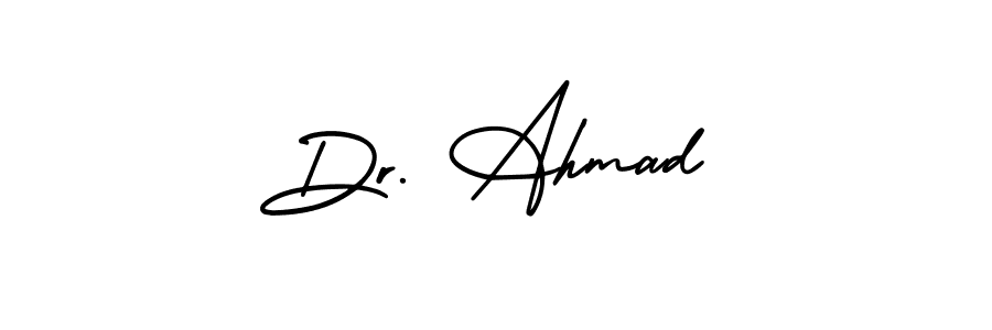 AmerikaSignatureDemo-Regular is a professional signature style that is perfect for those who want to add a touch of class to their signature. It is also a great choice for those who want to make their signature more unique. Get Dr. Ahmad name to fancy signature for free. Dr. Ahmad signature style 3 images and pictures png