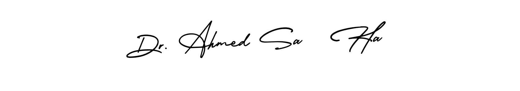 Make a beautiful signature design for name Dr. Ahmed Sa   Ha. Use this online signature maker to create a handwritten signature for free. Dr. Ahmed Sa   Ha signature style 3 images and pictures png